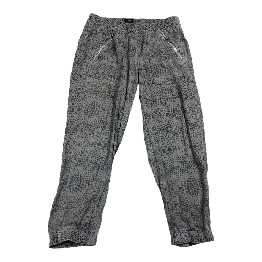 DWP Walnut Brown Animal‎ Pattern Jogger Pants Women's Size Small